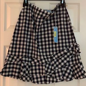Draper James Blue Gingham Skirt